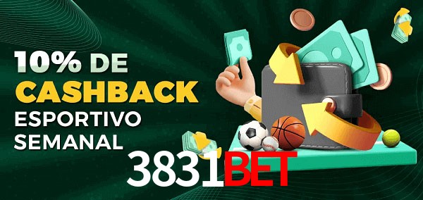 10% de bônus de cashback na 3831Bet